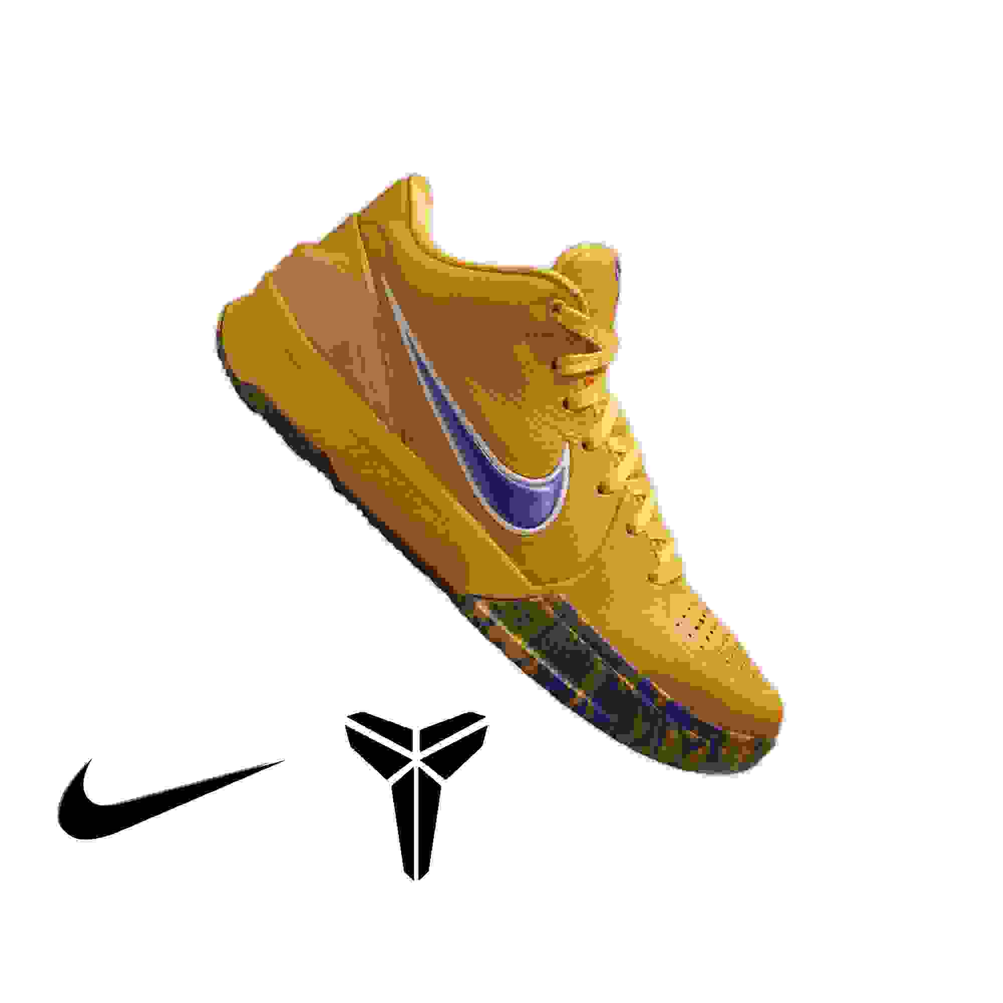 Nike Kobe IV Draft Pack Grade School Kids' "University Gold" Basketball Shoe